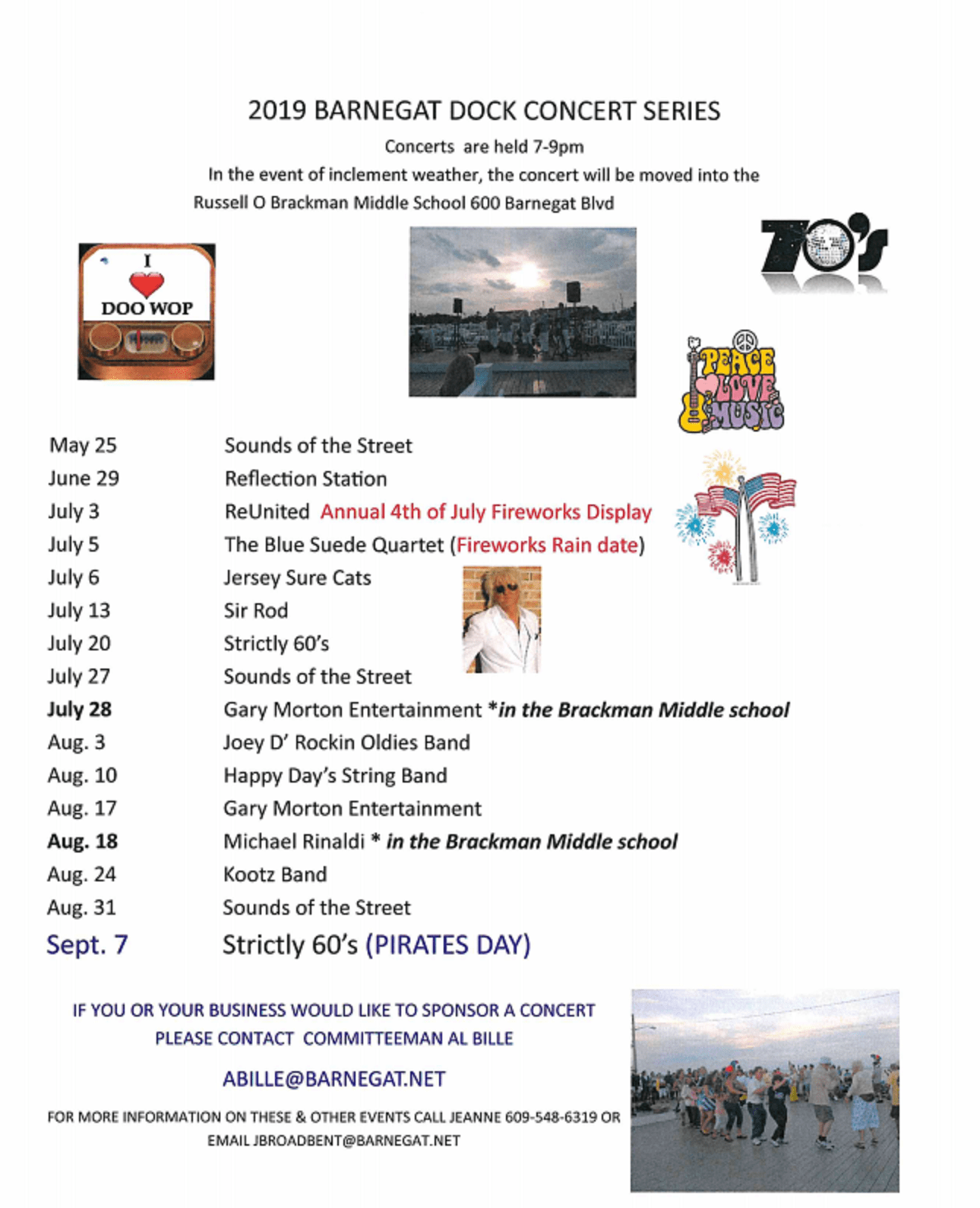 Barnegat Dock Concert Series 2019